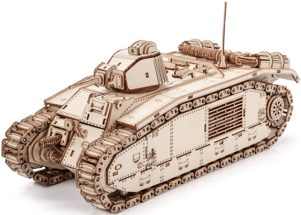 Wooden 3D puzzle - Tank Char B1 Little Story WOT06