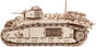 Wooden 3D puzzle - Tank Char B1 Little Story WOT06