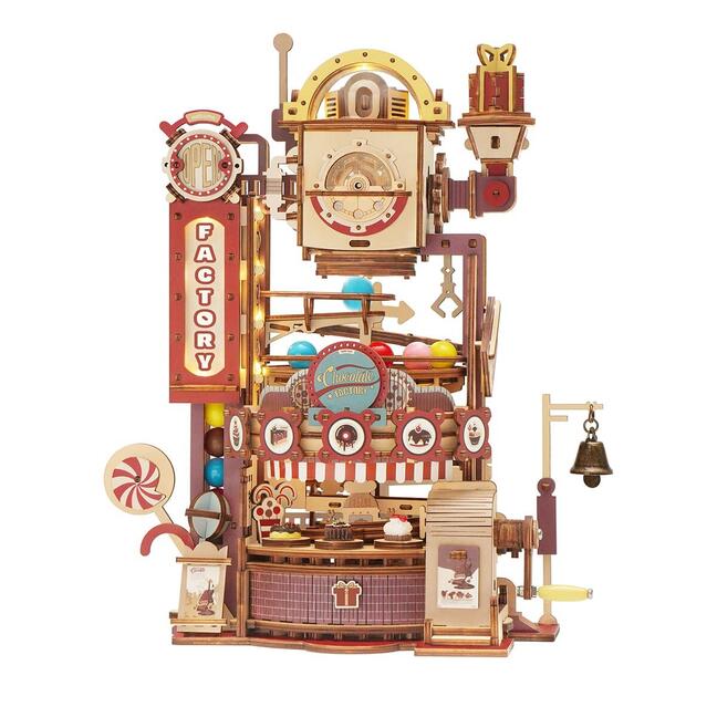 Wooden mechanical 3D puzzle - Chocolate factory ROKR LGA02