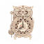 Wooden mechanical 3D puzzle - Clock owl ROKR LK503
