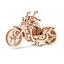 Wooden mechanical 3D puzzle - Cruiser motorbike Eco Wood Art