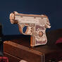 Wooden mechanical 3D puzzle - Mini gun ROKR LQ502