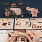 Wooden mechanical 3D puzzle - Mini gun ROKR LQ502