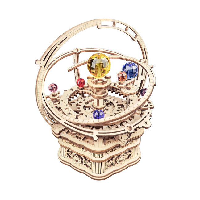 Wooden mechanical 3D puzzle - Music box starry night ROKR AMK51