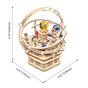 Wooden mechanical 3D puzzle - Music box starry night ROKR AMK51