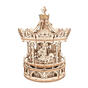 Wooden mechanical 3D puzzle - Romantic carousel ROKR AMK62