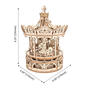 Wooden mechanical 3D puzzle - Romantic carousel ROKR AMK62