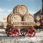 Wooden mechanical 3D puzzle - Steam engine ROKR LKA01