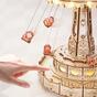 Wooden mechanical 3D puzzle - Swing Ride music box ROKR EA02