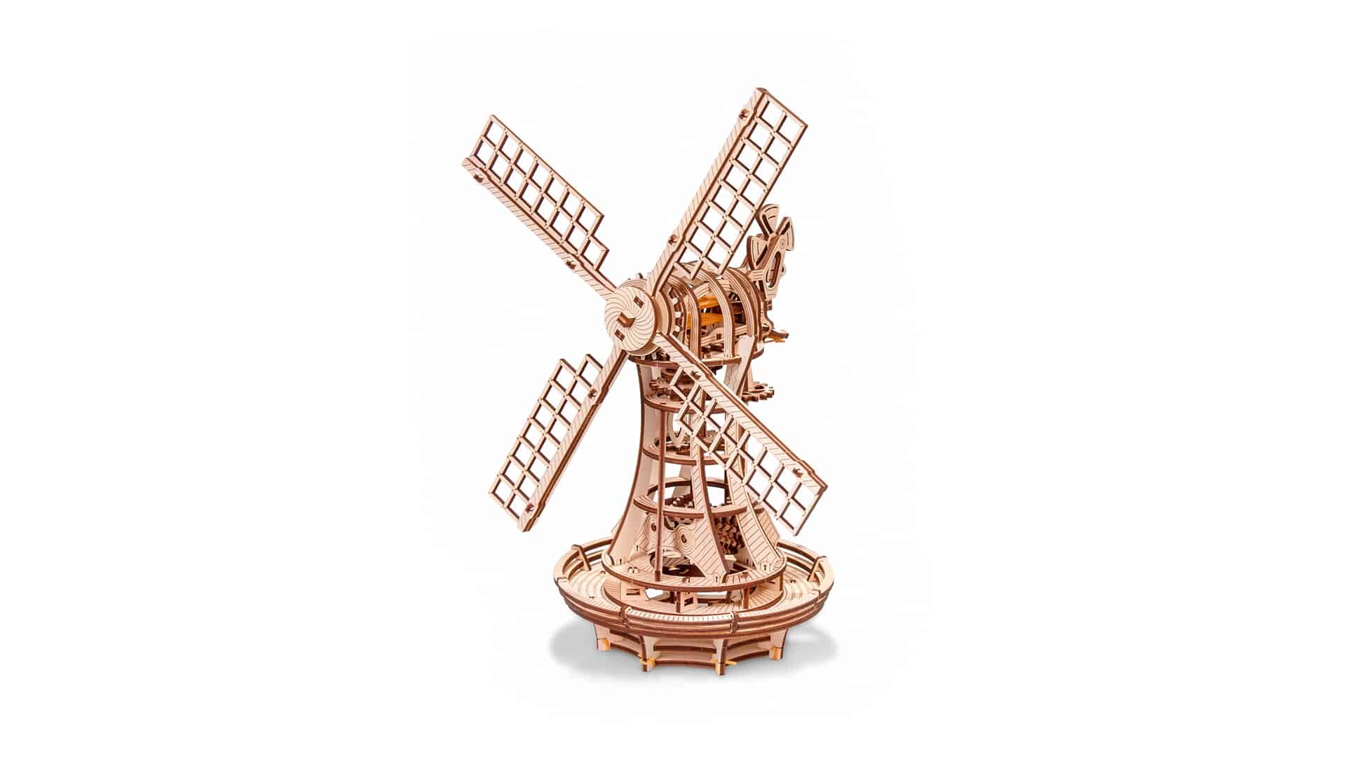 Wooden mechanical 3D puzzle - Windmill Eco Wood Art